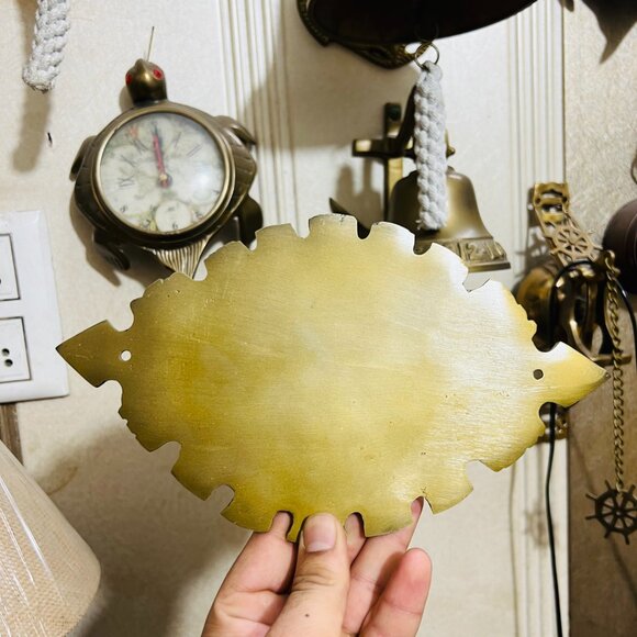 Cast Metal Toilet Door Sign Hand-Painted Industrial Bathroom Decor Aluminum - Picture 4 of 7